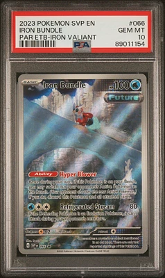 2023 Pokemon Svp En-sv Black Star Promo 066 Iron Bundle Paradox Rift Elite Trainer Box-iron Valiant PSA 10