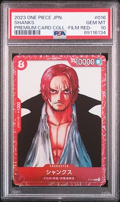 2023 One Piece Japanese Premium Card Collection -one Piece Film Red- 016 Shanks PSA 10