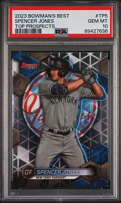 2023 Bowman's Best Top Prospects Tp5 Spencer Jones PSA 10