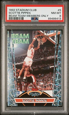 1992 Stadium Club Beam Team 5 Scottie Pippen PSA