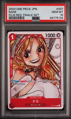 2023 One Piece Japanese Film Red: Finale Set 007 Nami PSA 10