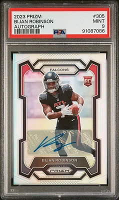 2023 Panini Prizm 305 Bijan Robinson Autograph PSA