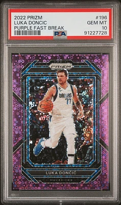 Panini Prizm Luka Doncic Fast Break PSA 10