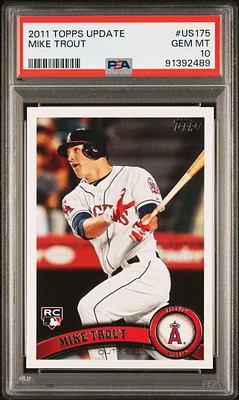 2011 Topps Update Us175 Mike Trout PSA