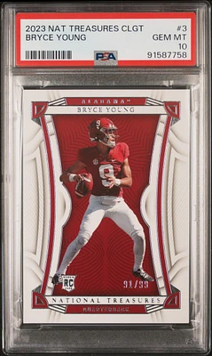 2023 Panini National Treasures Collegiate 3 Bryce Young PSA 10