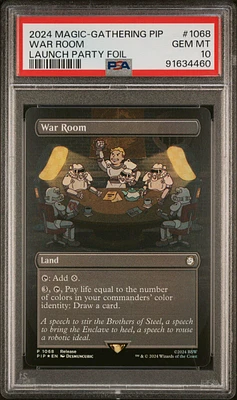 2024 Magic The Gathering Fallout 1068 War Room Launch Party Foil PSA 10