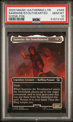 2023 Magic The Gathering Tales Of Middle-earth 449 Samwise/stouthearted PSA 10