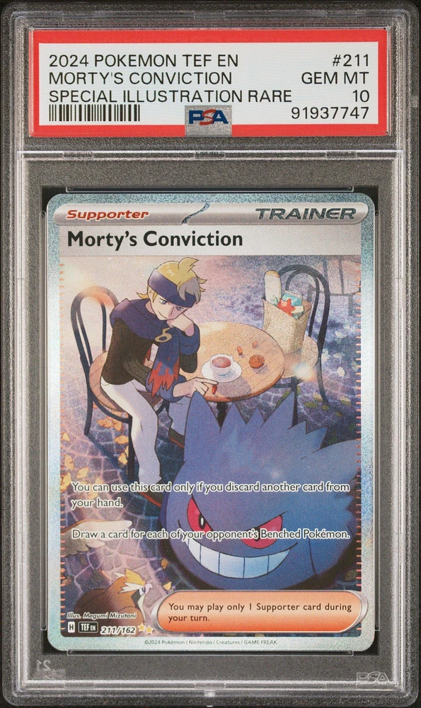 GameStop 2024 Pokemon Tef En-temporal Forces 211 Morty&rsquo;s 