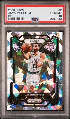 2023 Panini Prizm 2 Jayson Tatum Ice PSA 10