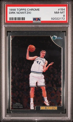 1998 Topps Chrome 154 Dirk Nowitzki PSA 8