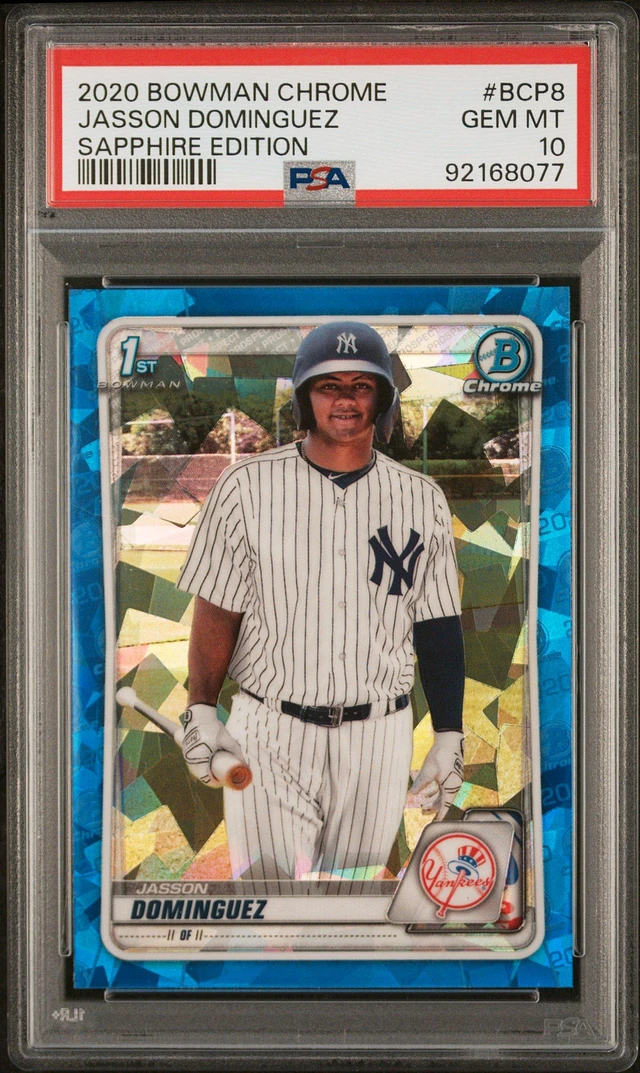 GameStop 2020 Bowman Chrome Sapphire Edition Bcp8 Jasson Dominguez 