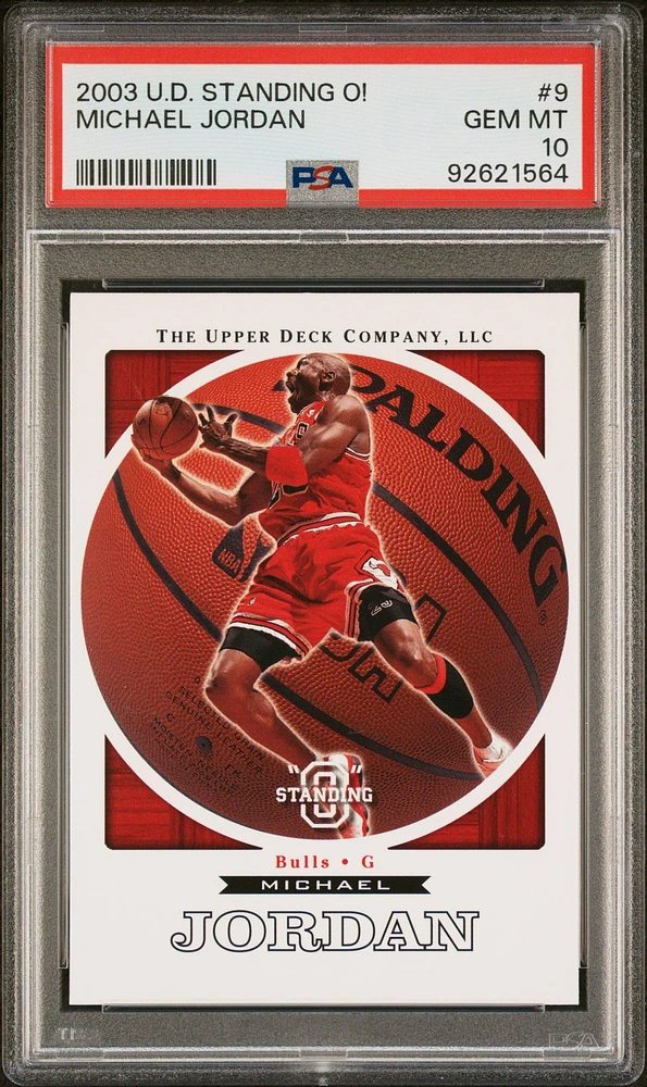 GameStop 2003 Upper Deck Standing O! 9 Michael Jordan PSA 10 
