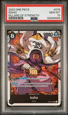 2023 One Piece Pillars Of Strength 078 Issho PSA 10