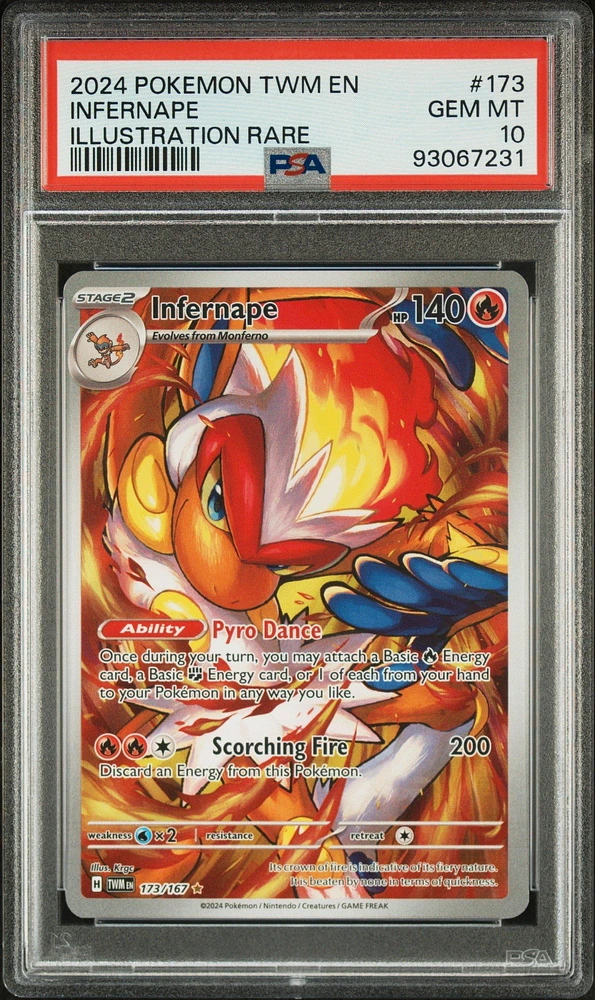 GameStop 2024 Pokemon Twm En-twilight Masquerade 173 Infernape 