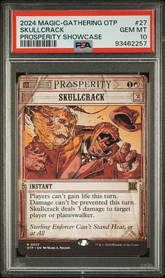 2024 Magic The Gathering Breaking News 27 Skullcrack Breaking News Showcase PSA 10