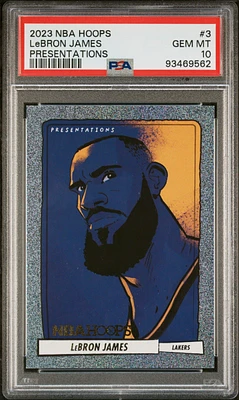 2023 Panini Nba Hoops Presentations 3 Lebron James PSA 10