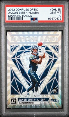 2023 Panini Donruss Optic Diamond Hands Dhjsn Jaxon Smith-njigba PSA 10