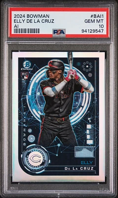 2024 Bowman Bowman Ai Bai1 Elly De La Cruz PSA 10