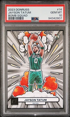 2023 Panini Donruss Bomb Squad 14 Jayson Tatum PSA 10