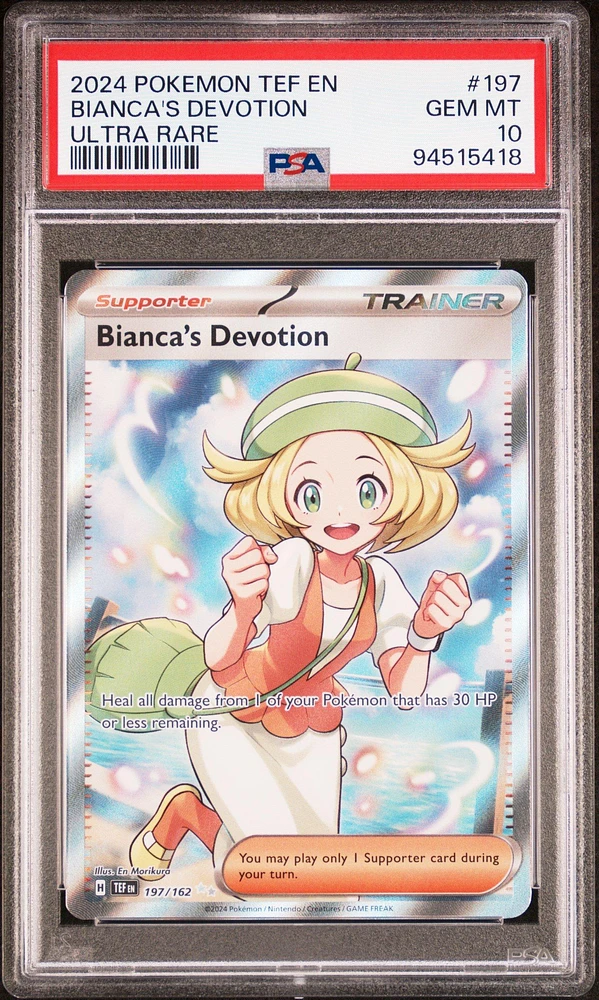 GameStop 2024 Pokemon Tef En-temporal Forces 197 Bianca’s Devotion 