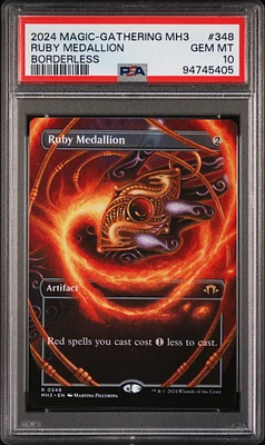 2024 Magic The Gathering Modern Horizons 3 348 Ruby Medallion Borderless PSA 10