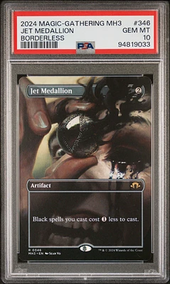 2024 Magic The Gathering Modern Horizons 3 346 Jet Medallion Borderless PSA 10