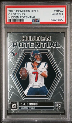 2023 Panini Donruss Optic Hidden Potential Hpcj Cj Stroud PSA 10