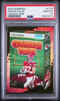 2023 Panini Donruss Crunch Time Ct15 Travis Kelce PSA 10