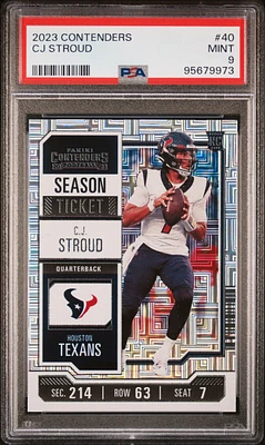 2023 Panini Contenders 40 Cj Stroud PSA 9