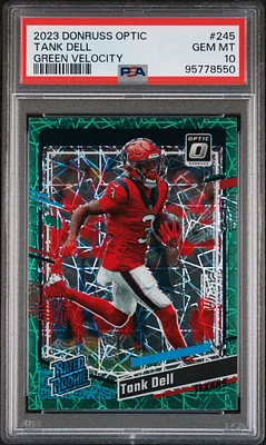 2023 Panini Donruss Optic 245 Tank Dell Green Velocity PSA 10