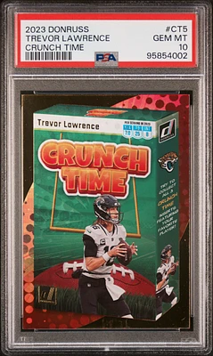 2023 Panini Donruss Crunch Time Ct5 Trevor Lawrence PSA 10