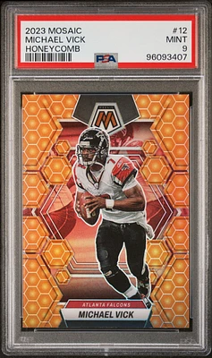 2023 Panini Mosaic 12 Michael Vick Honeycomb PSA 9