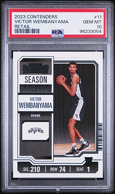 2023 Panini Contenders 11 Victor Wembanyama Retail PSA 10