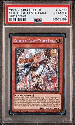 2024 Yu-gi-oh! Bltr-battles Of Legend: Terminal Revenge En017 Spiritual Beast Tamer Lara 1st Edition PSA 10