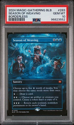 2024 Magic The Gathering Bloomburrow 283 Season Of Weaving Borderless PSA 10