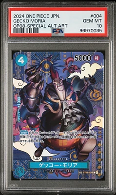 2024 One Piece Japanese Two Legends 004 Gecko Moria Special Alternate Art PSA 10