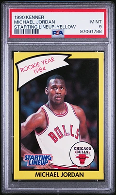 1990 Kenner Starting Line-up Michael Jordan Yellow PSA 9