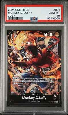 2024 One Piece Starter Deck-3d2y 001 Monkey D. Luffy PSA 10