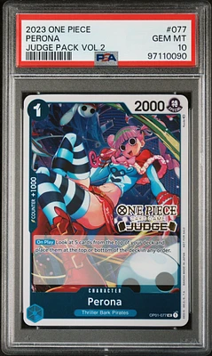 2023 One Piece Judge Pack Volume 2 077 Perona PSA 10