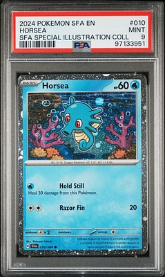 2024 Pokemon Sfa En-shrouded Fable 010 Horsea Shrouded Fable Special Illustration Collection PSA 9