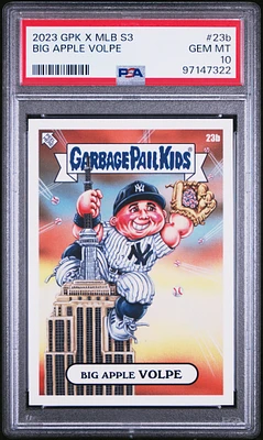 2023 Topps Garbage Pail Kids X Mlb Series 3 23b Big Apple Volpe PSA 10