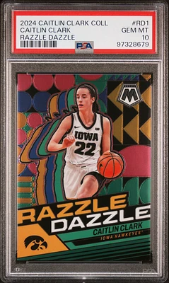 2024 Panini Caitlin Clark Collection Razzle Dazzle Rd1 Caitlin Clark PSA 10