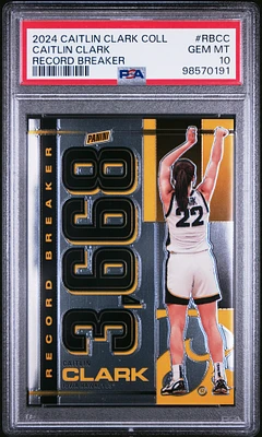 2024 Panini Caitlin Clark Collection Record Breaker Rbcc Caitlin Clark PSA 10