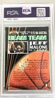 1992 Stadium Club Beam Team 10 Jeff Malone Members Only PSA 9