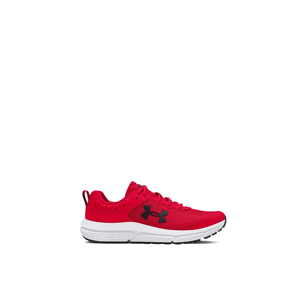 Under Armour Assert l-jb - Chaussures pour enfants Rouge Cuir Mélange de Matière