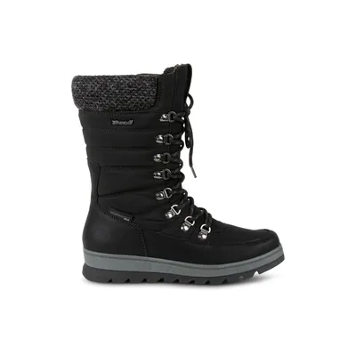 Blondo Sport Bridget-l - Bottes d'hiver pour femmes Noir Textile Mélange de Matière