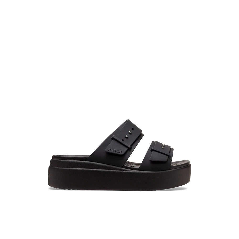 Crocs Brooklyn Buckle - Women's Footwear Sandals Comfort Black