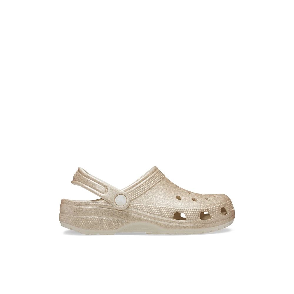 Crocs Classic Glitter - Women's Footwear Sandals Athletic Yellow