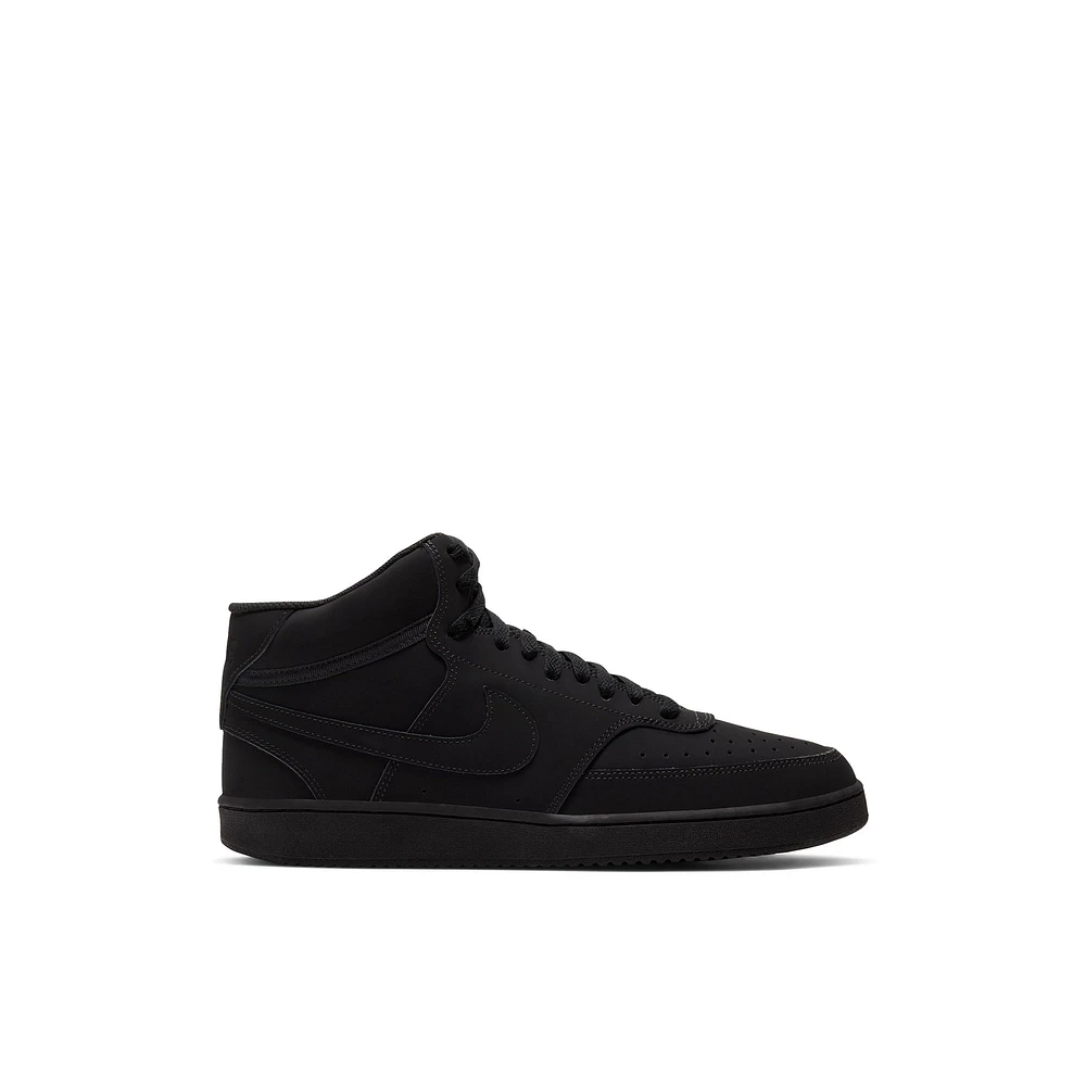 Nike Crt Vsn md - Men's High Tops Chaussures Noir Cuir Lisse