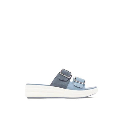 Clarks Drift Buckle - Women's Footwear Sandals Footbed Blue